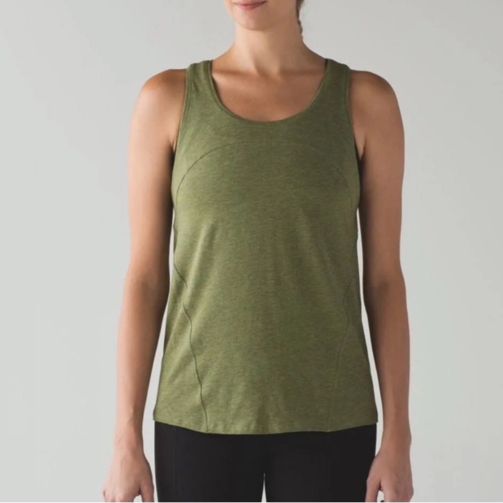 Lululemon Love Bronze Green Tank Top